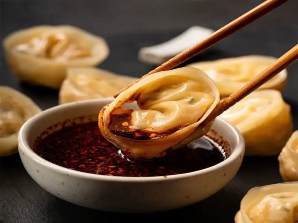 D for Dumplings in food that start with d  