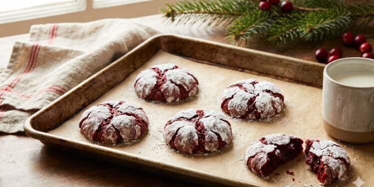 Red Velvet Crinkle Cookies: The Dramatic Dessert You Need