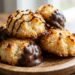 Coconut Macaroons with Chocolate Dip