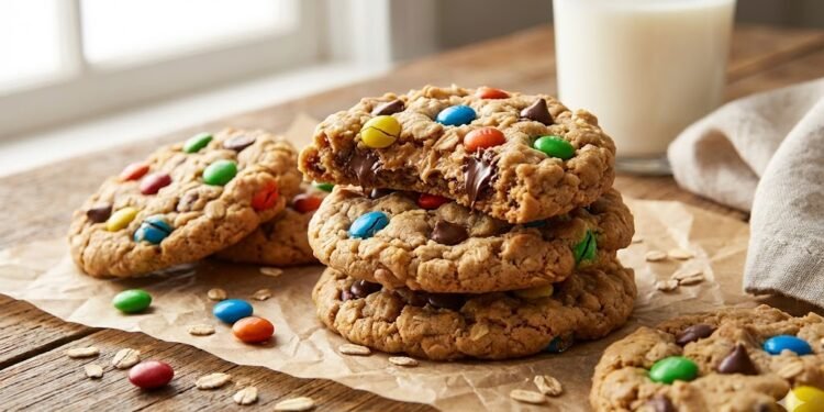 Monster Cookies Peanut Butter, Oats, M&Ms: The Kitchen Sink of Desserts