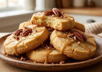Maple Pecan Shortbread Cookies