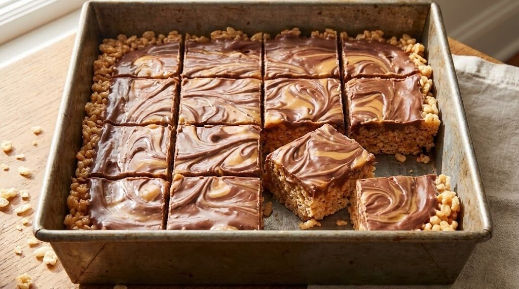 Scotcheroos (Chocolate Butterscotch Bars)