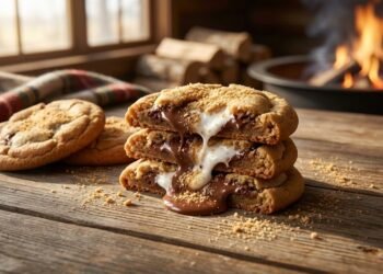 S’mores Stuffed Cookies