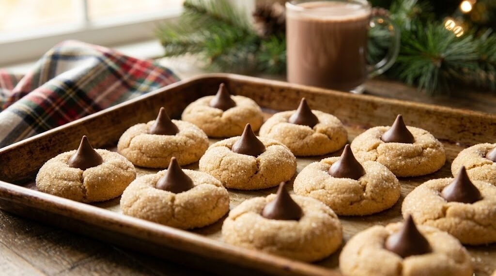 Peanut Butter Blossoms (Kiss Cookies)