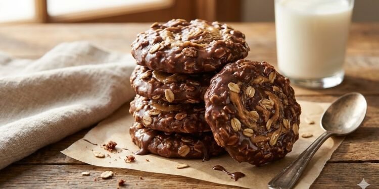 No-Bake Chocolate Peanut Butter Cookies