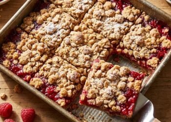 Raspberry Crumble Bars