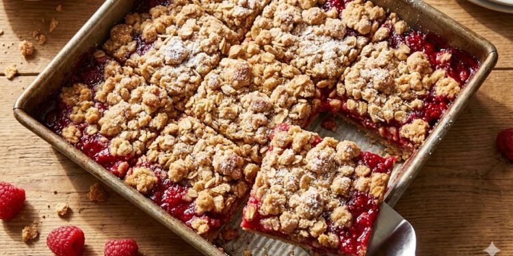 Raspberry Crumble Bars