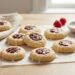 Raspberry Thumbprint Cookies with Almond Glaze