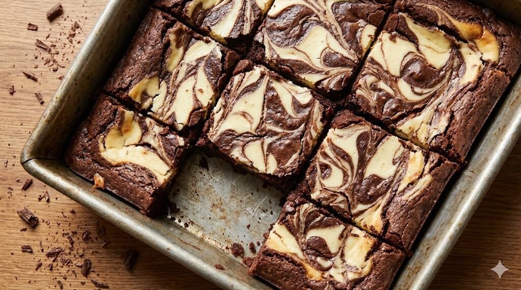 Cheesecake Swirl Brownie Bars