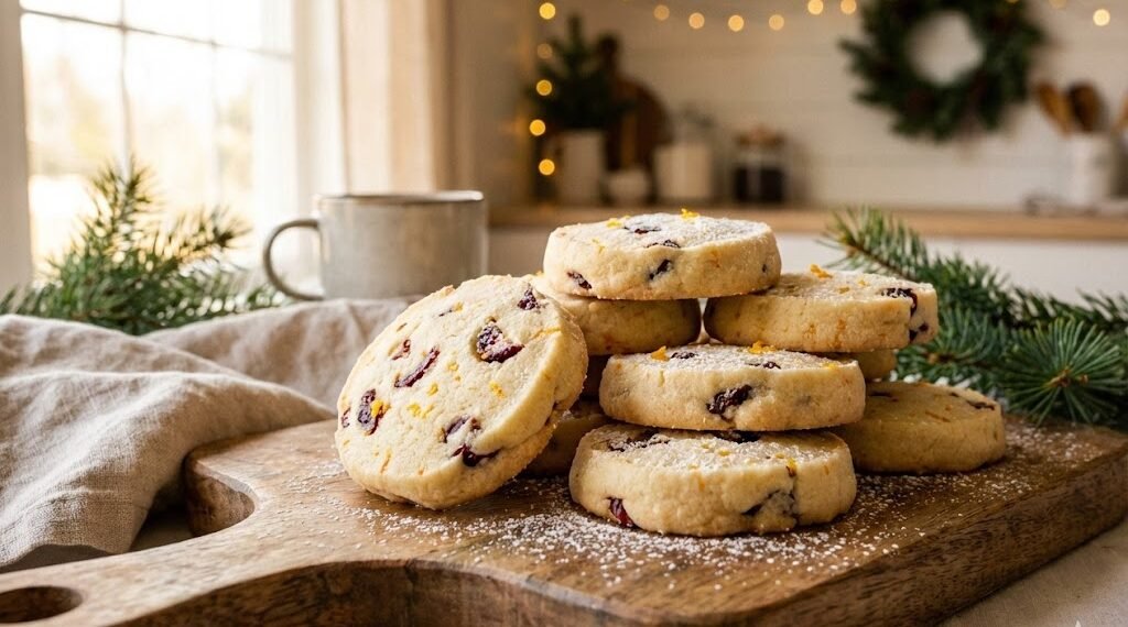 Cranberry Orange Shortbread