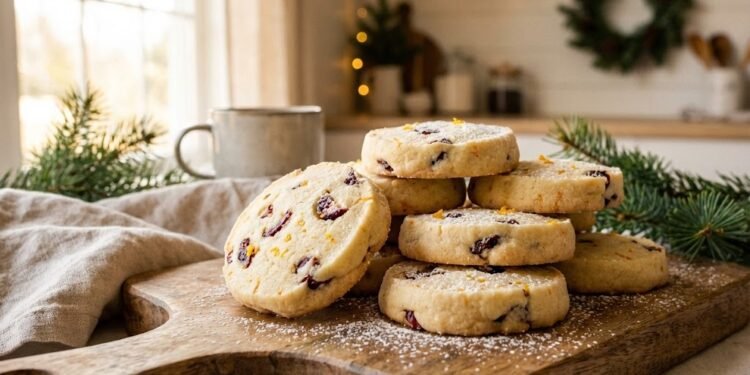 Cranberry Orange Shortbread