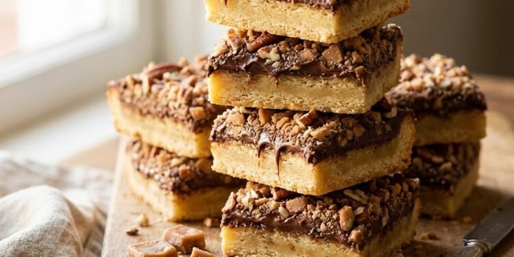 Toffee Bit Shortbread Bars