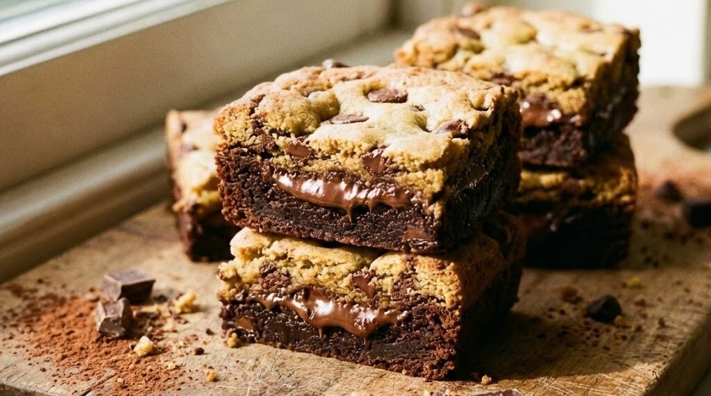 Brookies (Brownie + Cookie Bars)