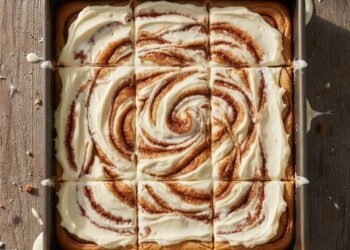 Cinnamon Roll Cookie Bars