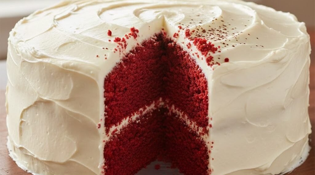 Southern Red Velvet Cake with Cream Cheese Frosting