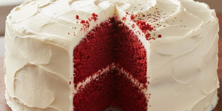 Southern Red Velvet Cake with Cream Cheese Frosting