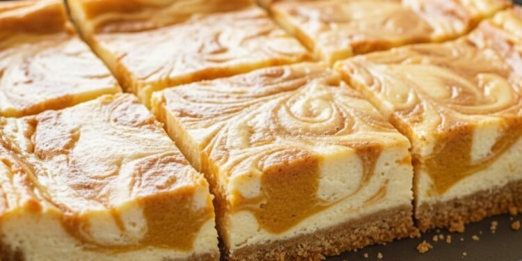 Pumpkin Cheesecake Bars