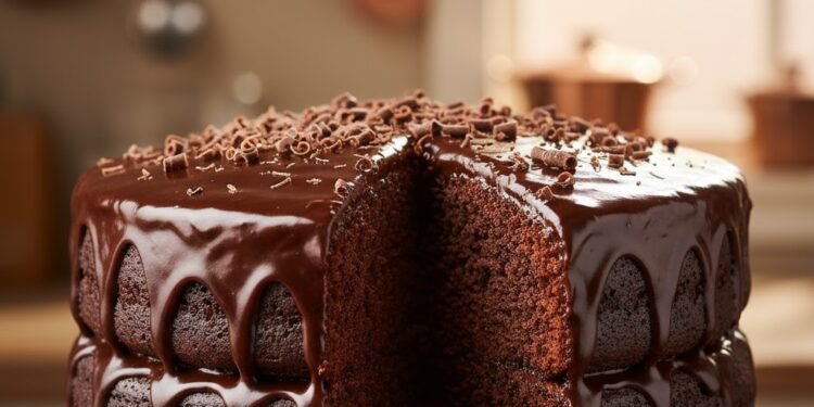 Devil’s Food Cake with Ganache