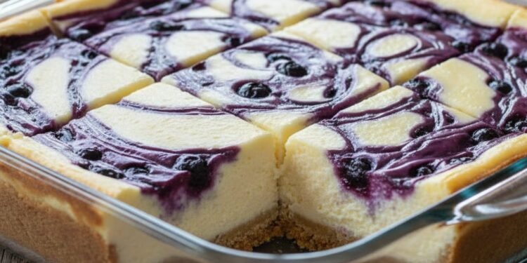 Blueberry Lemon Cheesecake Bars