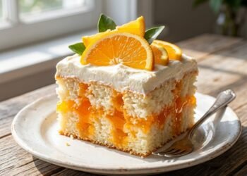 Orange Creamsicle Poke Cake