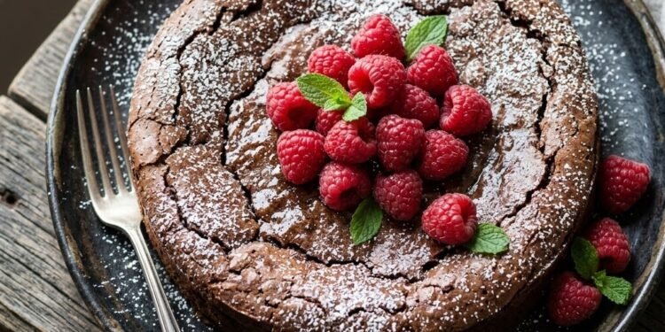 Flourless Chocolate Cake (Gluten-Free) ]
