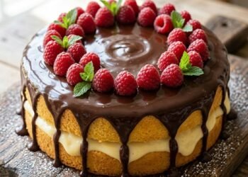 Boston Cream Pie Cake ]