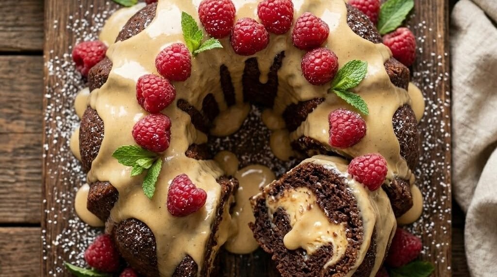 Chocolate Peanut Butter Bundt Cake