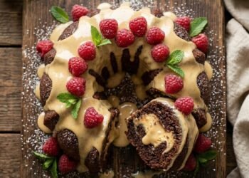Chocolate Peanut Butter Bundt Cake