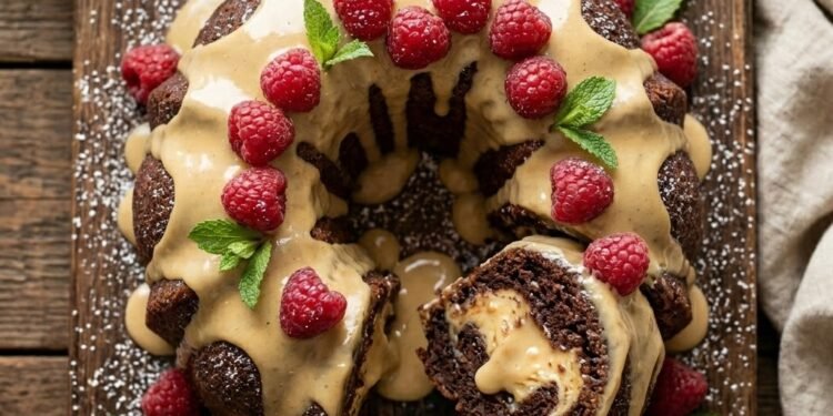 Chocolate Peanut Butter Bundt Cake