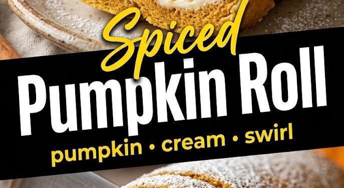 Pumpkin Roll with Cream Cheese Filling