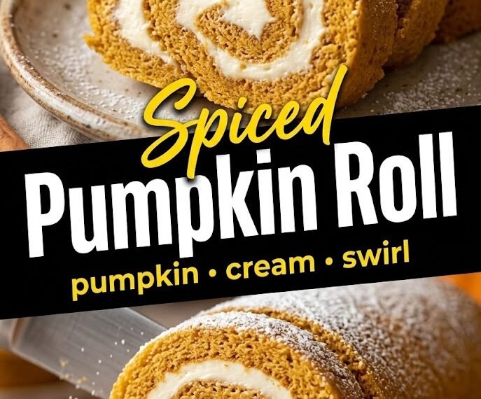 Pumpkin Roll with Cream Cheese Filling